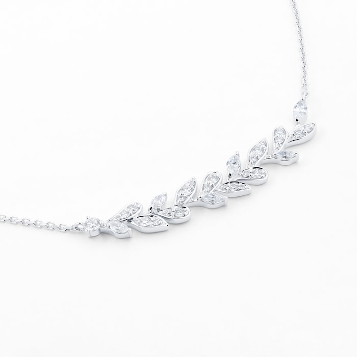 Mappin & Webb Vinea 18ct White Gold 0.85cttw Diamond Necklace