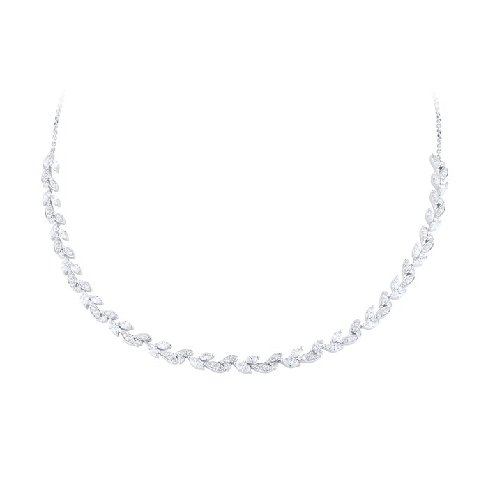 Mappin & Webb Vinea 18ct White Gold 3.00cttw Diamond Necklace