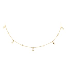 37460319 - Gossamer 18ct Yellow Gold 0.50cttw Baguette Cut Diamond Necklace