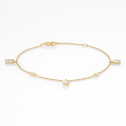 37460320 - Gossamer 18ct Yellow Gold 0.45cttw Baguette Cut Diamond Bracelet