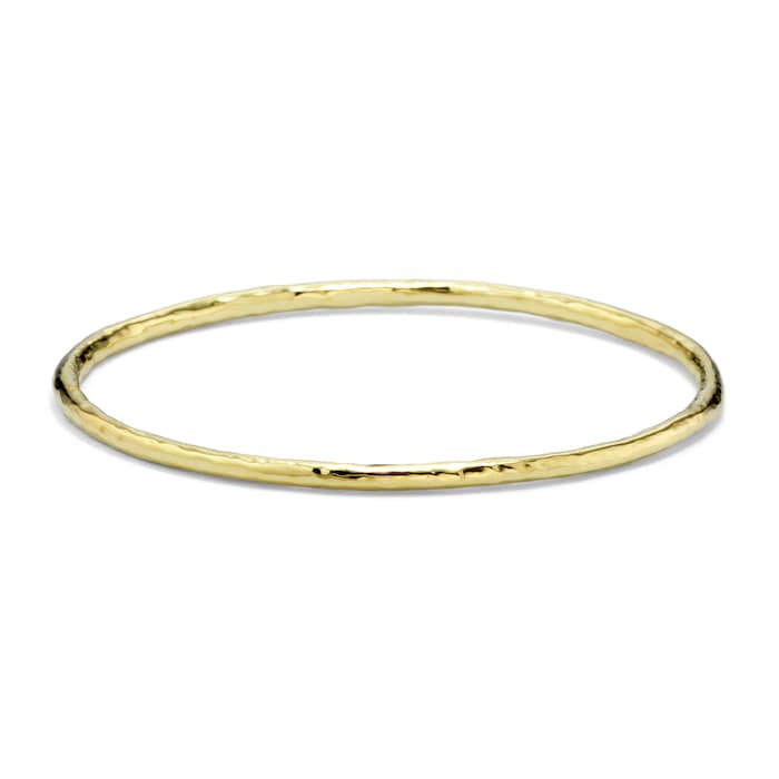 Ippolita 18K Yellow Gold Small Hammered Classico Bangle