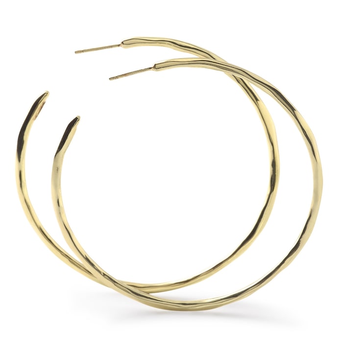 Ippolita 18K Yellow Gold Large Squiggle Hoop Earrings