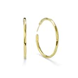 Ippolita 18K Yellow Gold Large Faceted Hoop Earrings