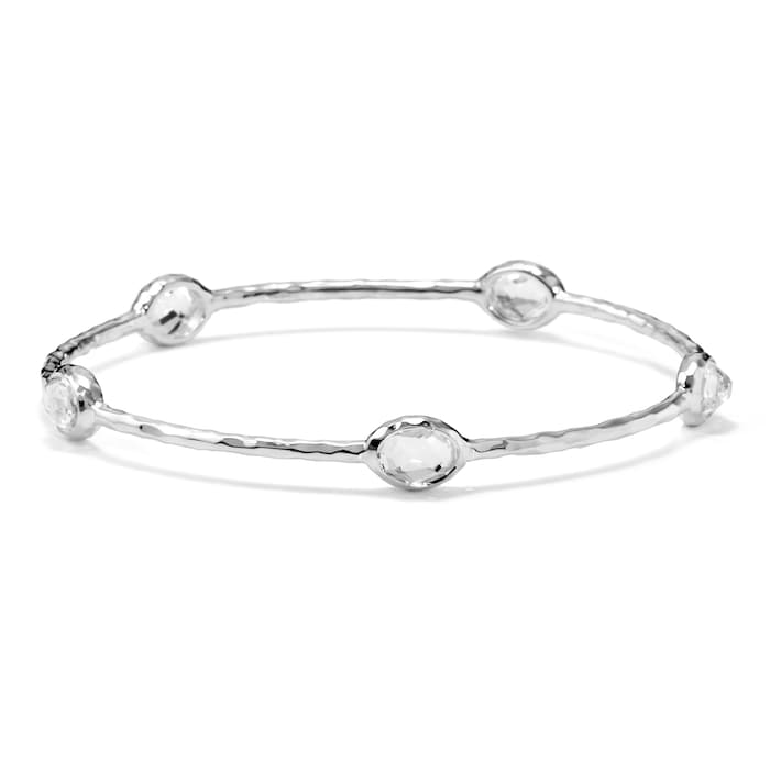 Ippolita Silver Rock Crystal 5 Stone Bangle