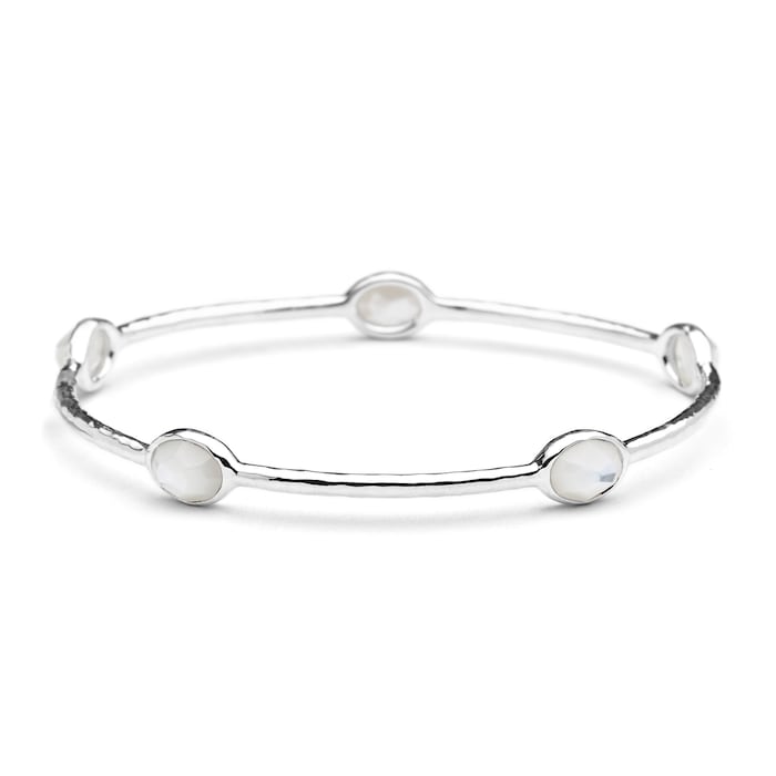 Ippolita Silver Mother Of Pearl 5 Stone Bangle