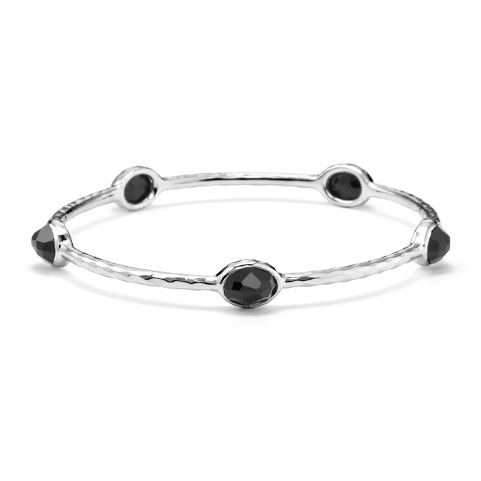 Ippolita Silver Onyx 5 Stone Bangle