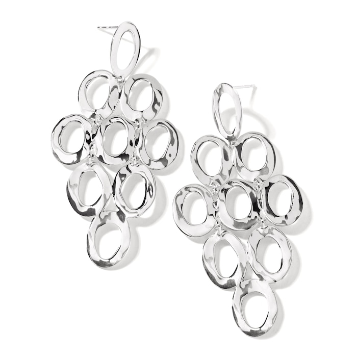 Ippolita Silver Open Oval Cascade Earrings