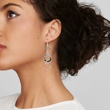 Ippolita Silver Hammered Jet Set Drop Earrings