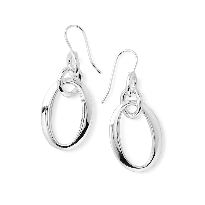 Ippolita Silver Short Oval Link Earrings