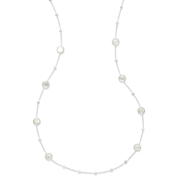 Ippolita Silver Mother Of Pearl Multi Station Necklace