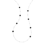 Ippolita Silver Onyx Multi Station Necklace