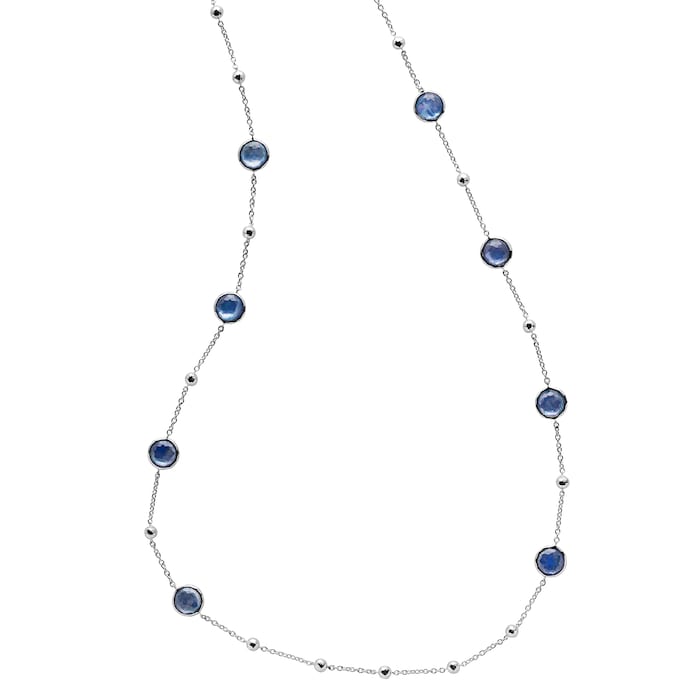 Ippolita Silver Lapis Multi Station Necklace