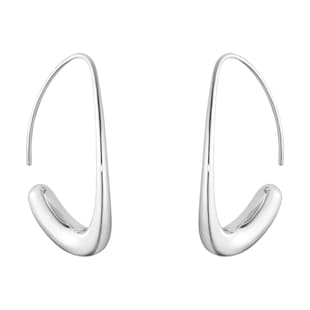 Georg Jensen Sterling Silver Offspring Open Earhoops