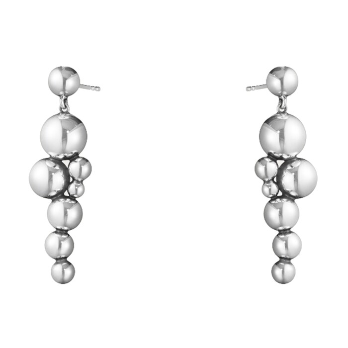 Georg Jensen Sterling Silver Moonlight Grapes Drop Earrings