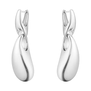 Georg Jensen Sterling Silver Reflect Drop Earrings