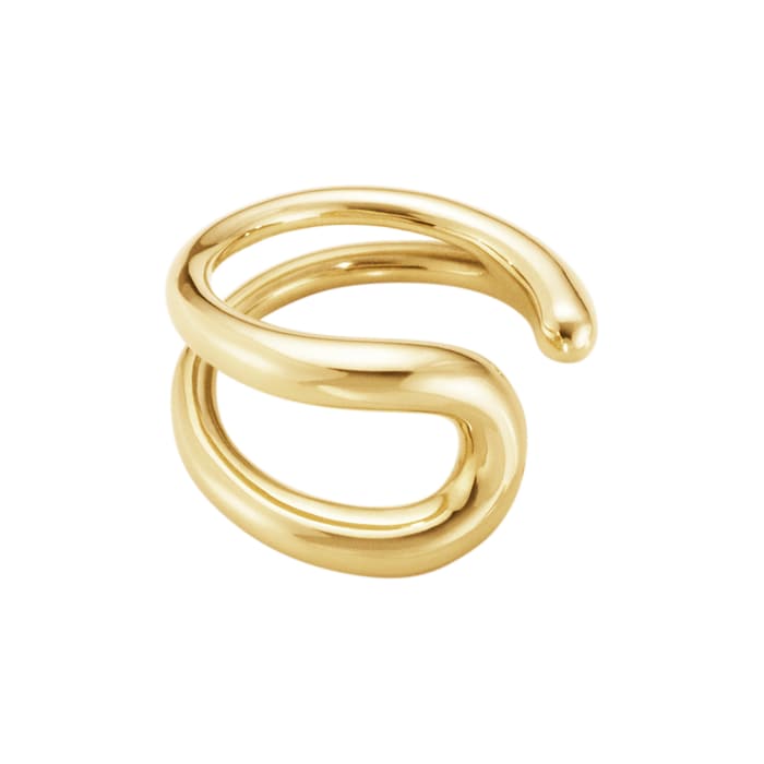 Georg Jensen 18ct Yellow Gold Mercy Ear Cuff 20001080 | Goldsmiths