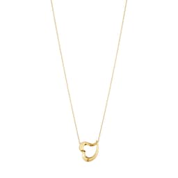 37490494 - 18ct Yellow Gold Love Leaf Hearts Pendant