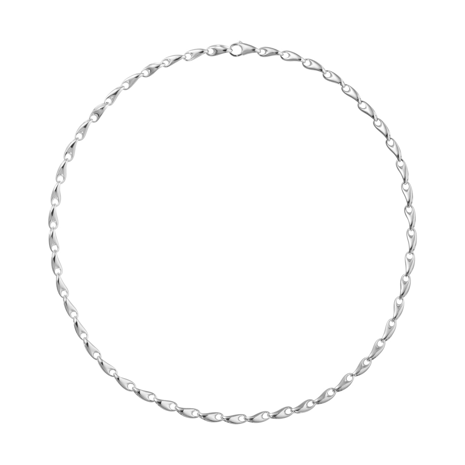 Georg Jensen Sterling Silver Reflect 55cm Chain Necklace