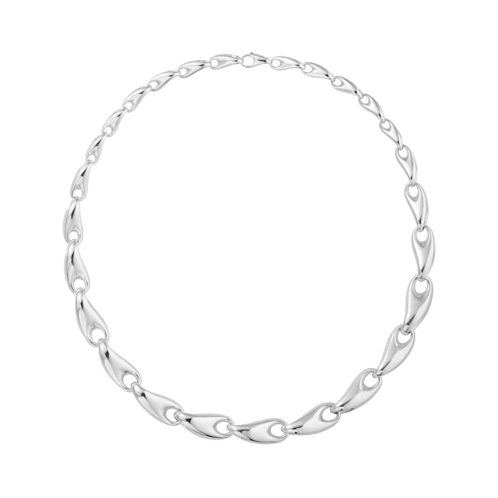 Georg Jensen Sterling Silver Reflect Graduated Necklace