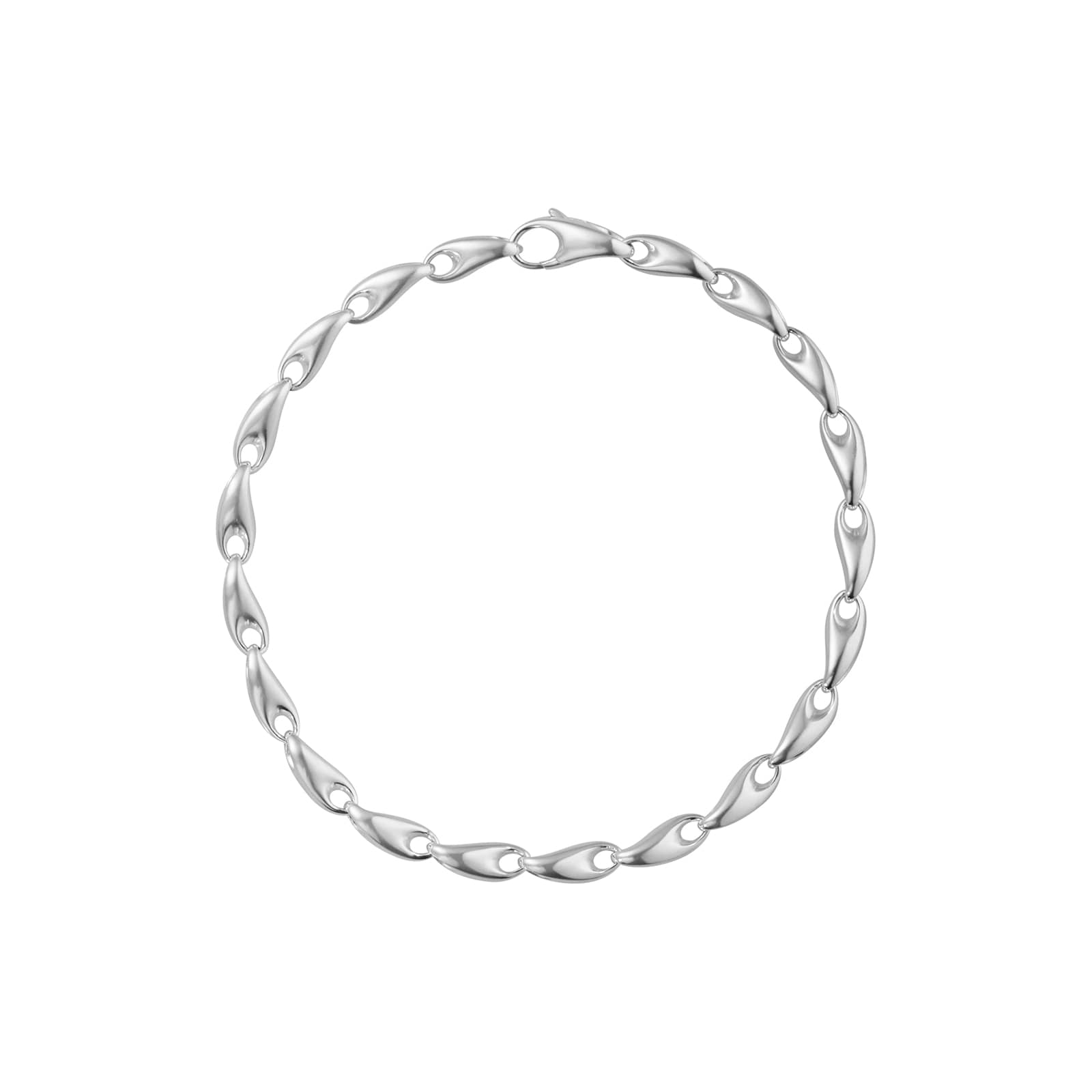 Georg Jensen Sterling Silver Reflect 21.5cm Bracelet