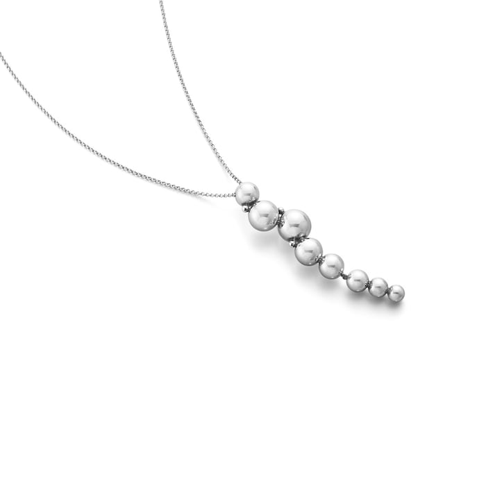 Georg Jensen Sterling Silver Moonlight Grapes Pendant Necklace