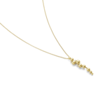 Georg Jensen 18ct Yellow Gold 0.05ct Diamond Moonlight Grapes Pendant Necklace.