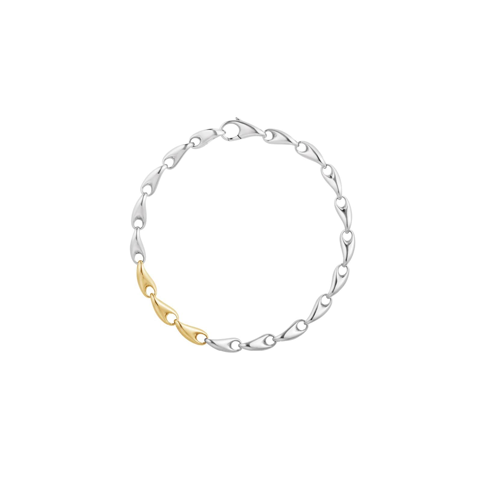 18ct Yellow Gold & Sterling Silver REFLECT Bracelet