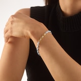 Georg Jensen 18ct Yellow Gold & Sterling Silver REFLECT Bracelet