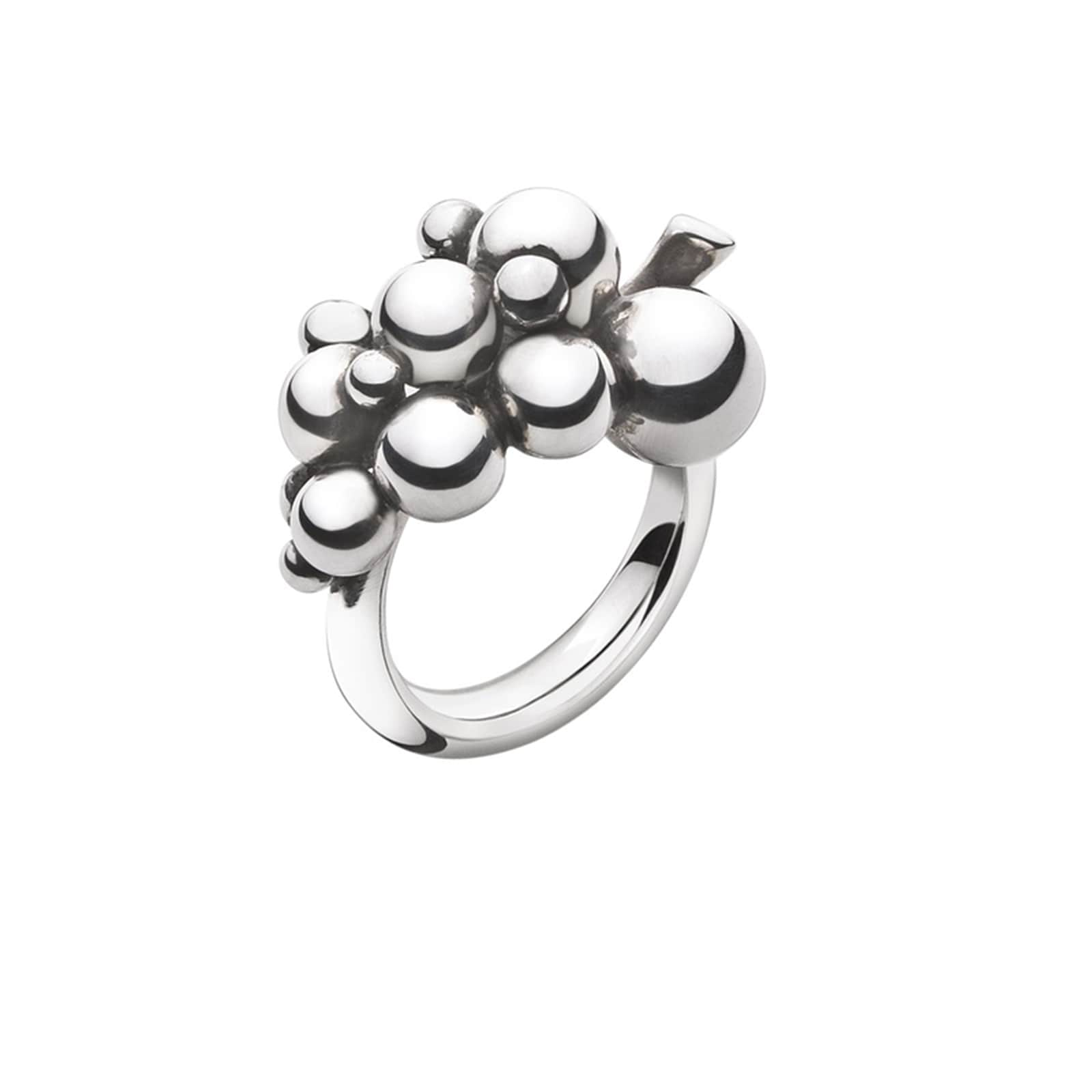 Georg Jensen Sterling Silver Moonlight Grapes Ring Small