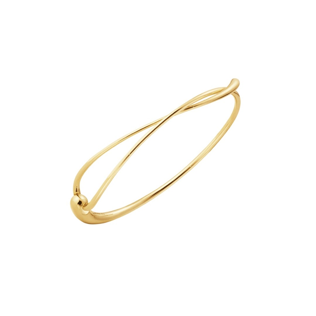 Georg Jensen 18ct Yellow Gold MERCY Swirl Bangle