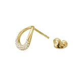 Georg Jensen 18ct Yellow Gold OFFSPRING Diamond Earrings