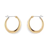 Georg Jensen 18ct Yellow Gold & Sterling Silver Curve Hoop Earrings