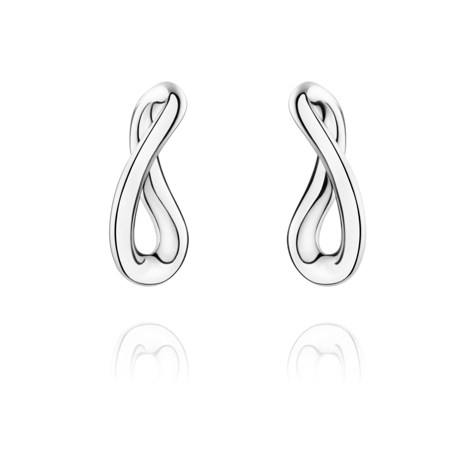 Georg Jensen Sterling Silver Infinity Stud Earrings