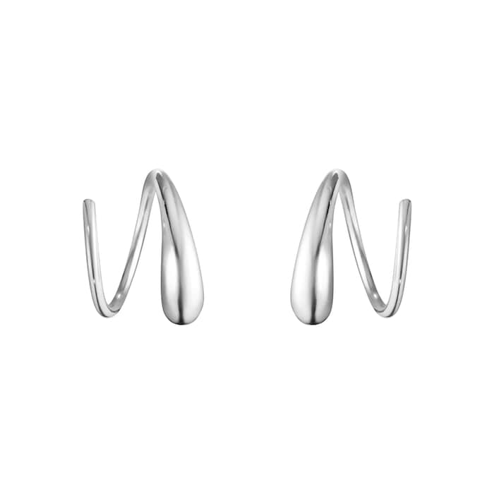Georg Jensen Sterling Silver Mercy Hoop Earrings