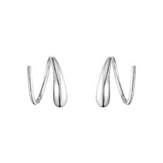 Georg Jensen Sterling Silver Mercy Hoop Earrings