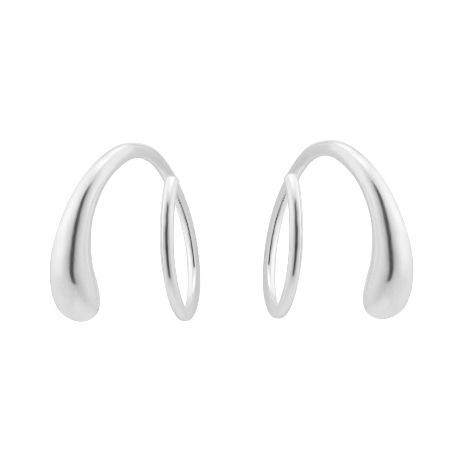 Georg Jensen Sterling Silver Mercy Hoop Earrings