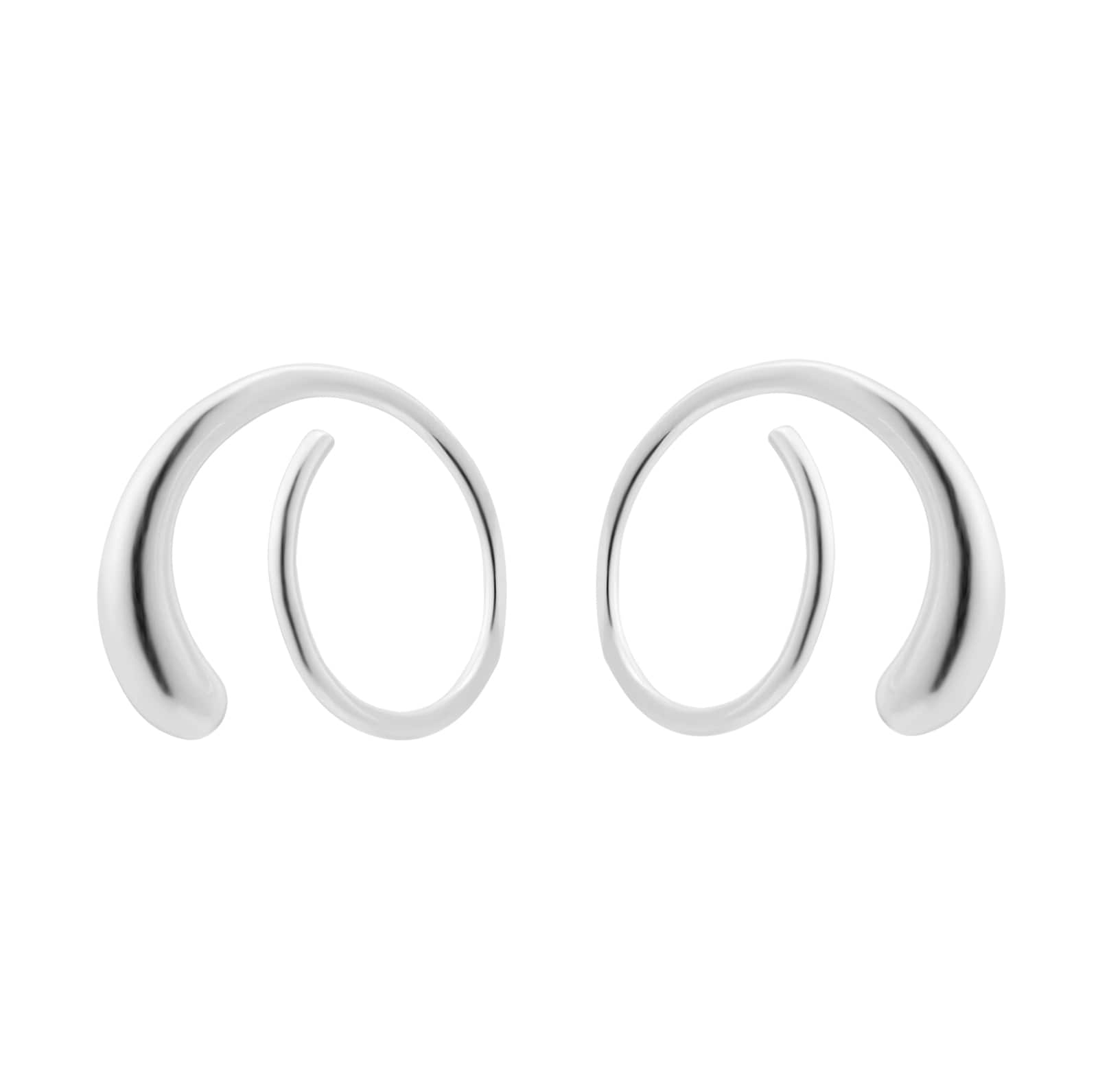 Georg Jensen Sterling Silver Mercy Hoop Earrings