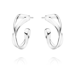 Georg Jensen Sterling Silver Infinity Hoop Earrings
