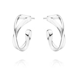 Georg Jensen Sterling Silver Infinity Hoop Earrings