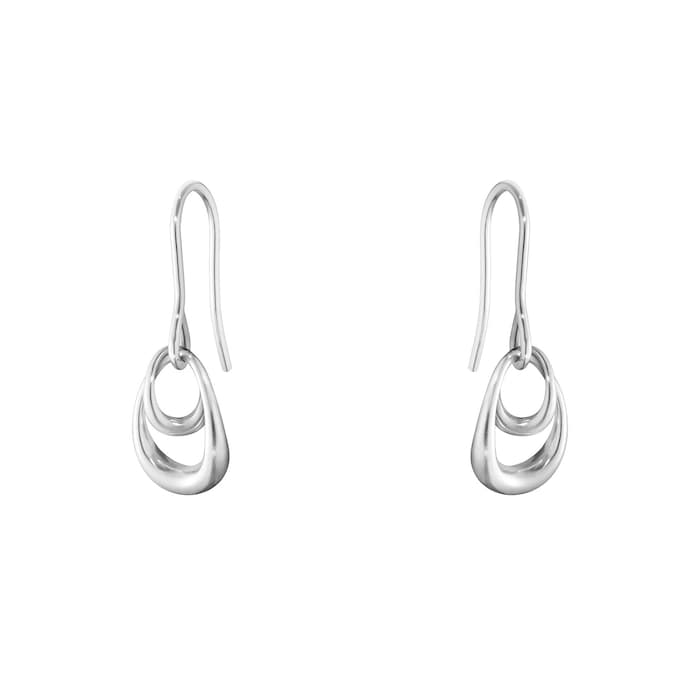 Georg Jensen Sterling Silver Offspring Drop Earrings