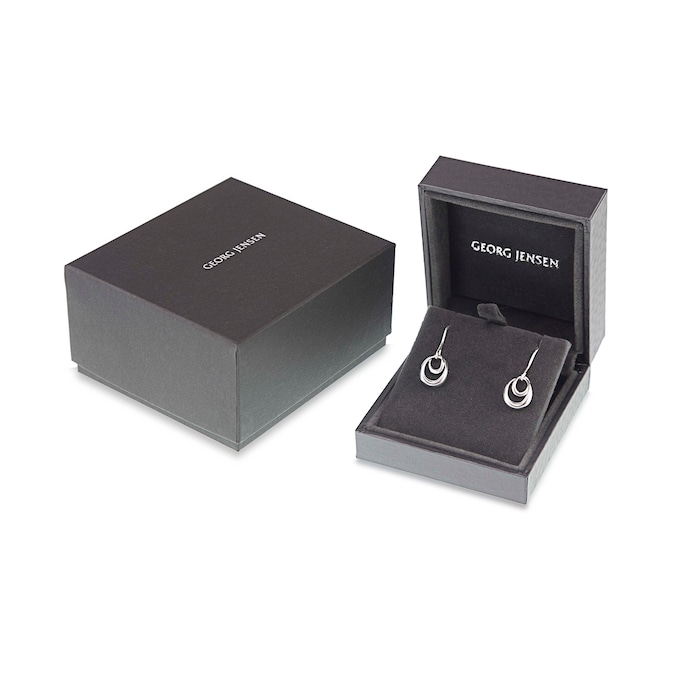 Georg Jensen Sterling Silver Offspring Drop Earrings