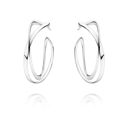 37490542 - Sterling Silver Infinity Hoop Earrings