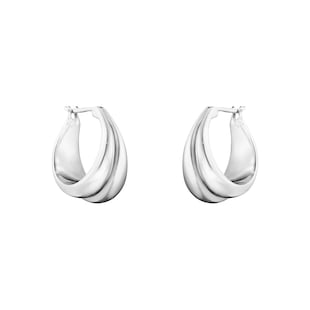 Georg Jensen Sterling Silver Curve Earrings Medium