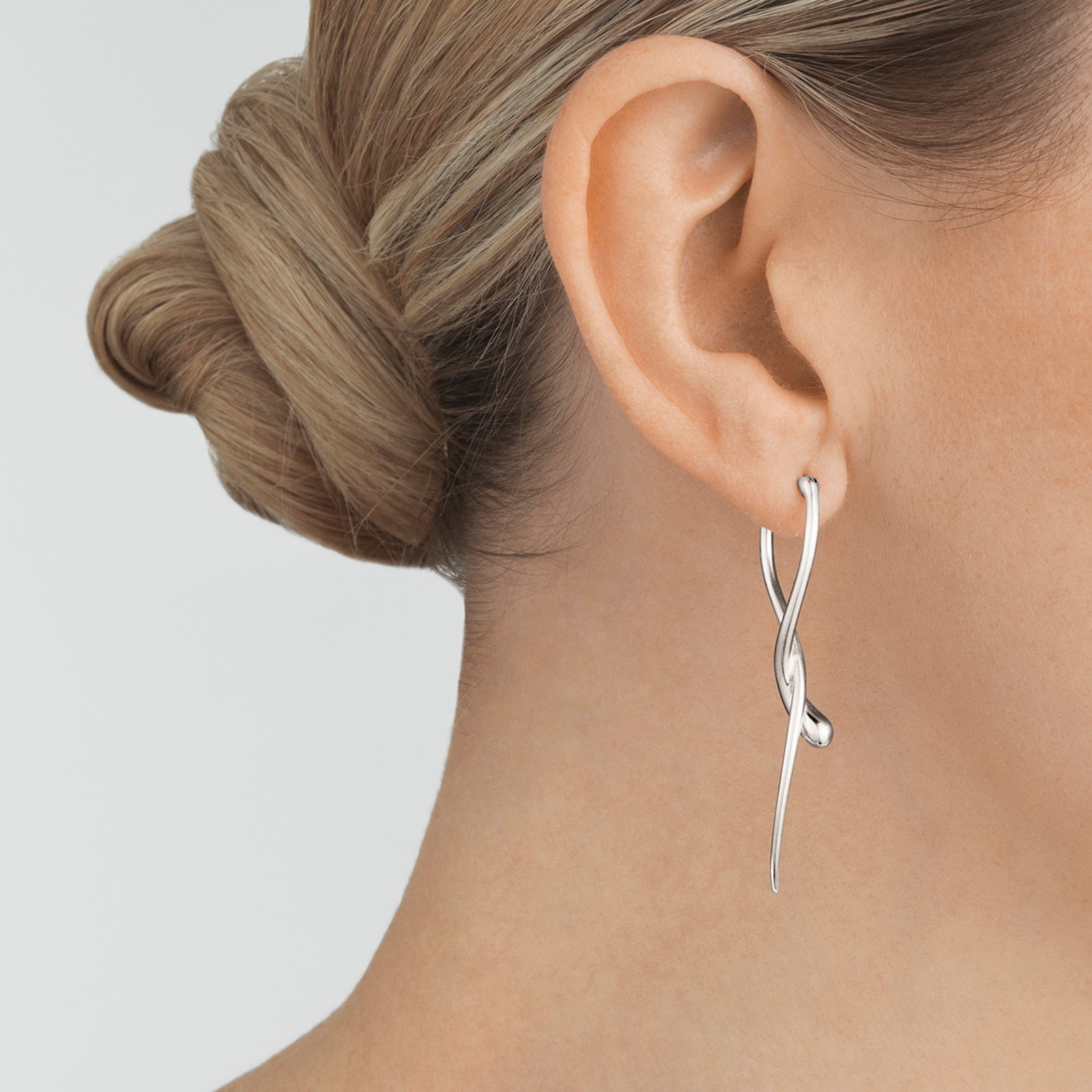 Georg Jensen Sterling Silver Mercy Drop Earrings