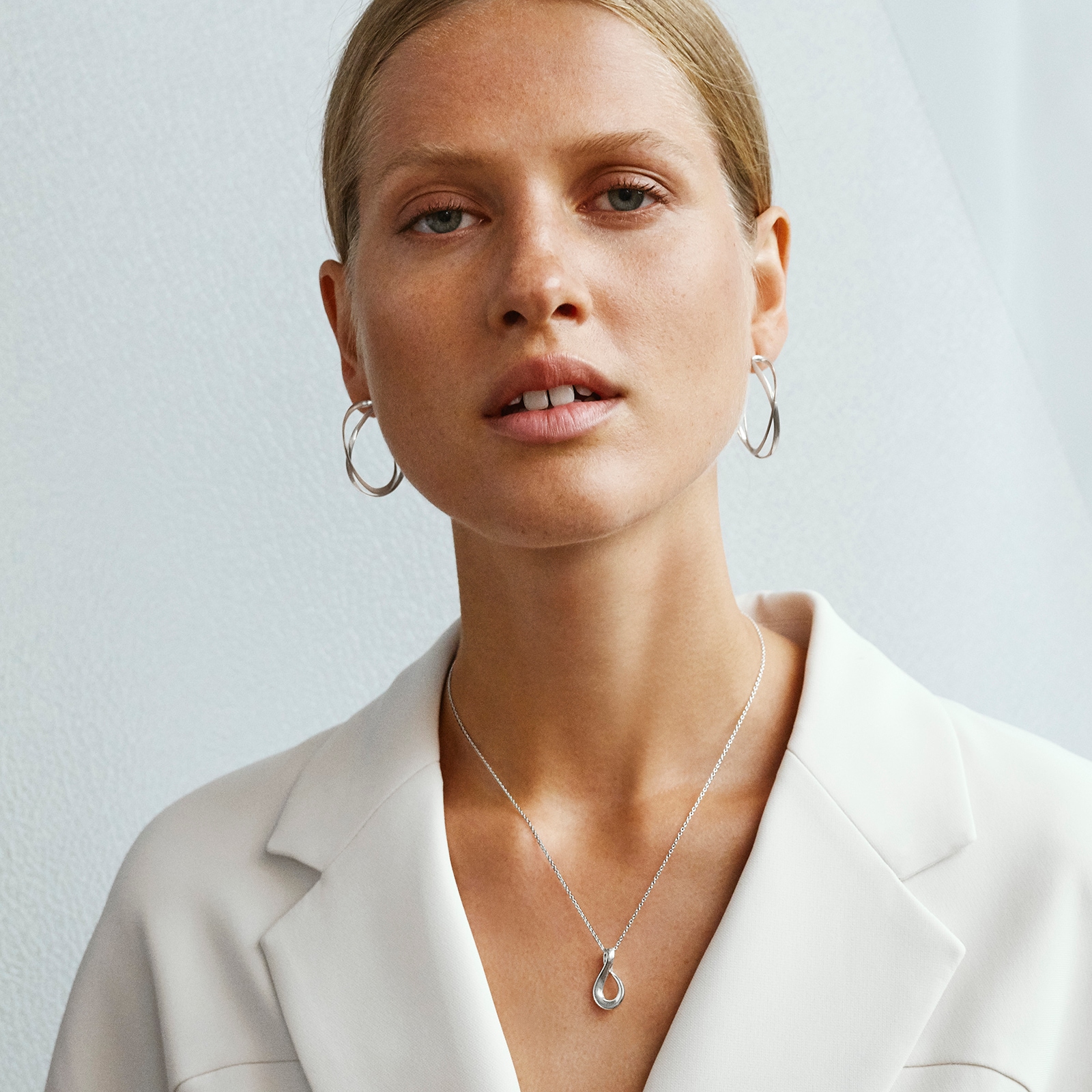 Georg jensen infinity earrings sale