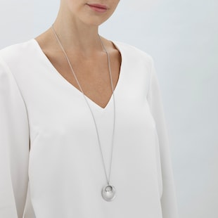 Georg Jensen Sterling Silver Hidden Heart Pendant Large