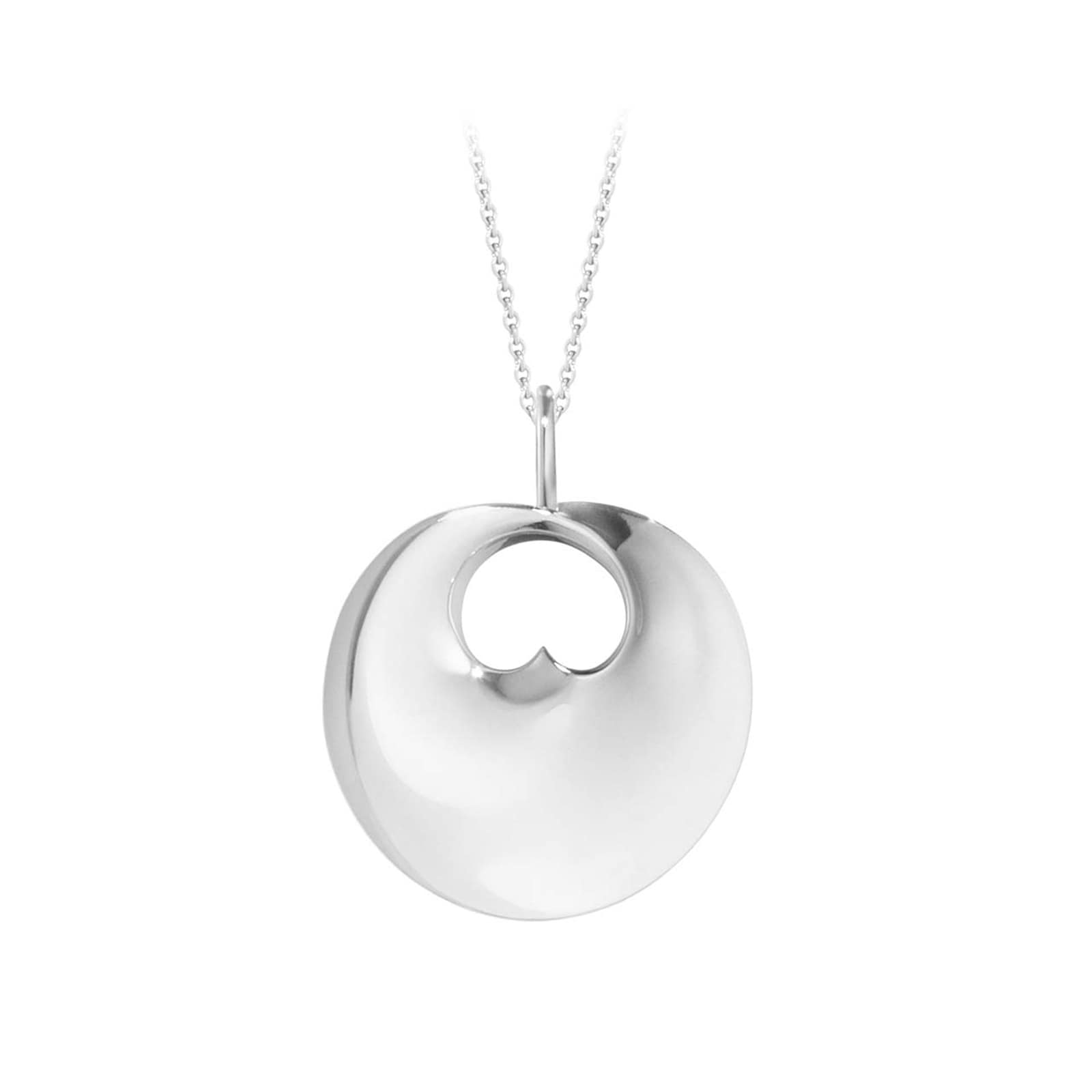 Georg Jensen Sterling Silver Hidden Heart Pendant Large Georg Jensen Sterling Silver Hidden Heart Pendant Large