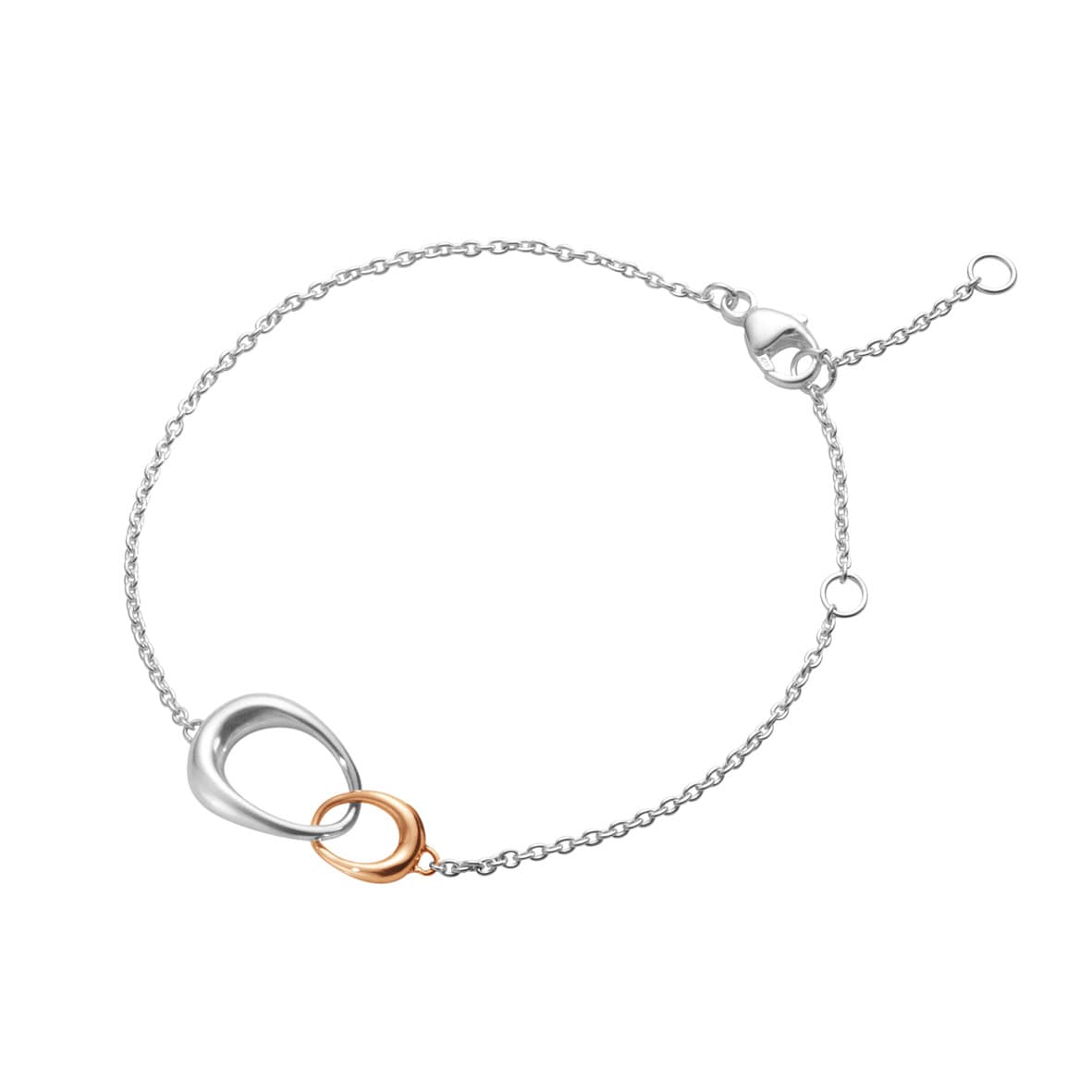 Sterling Silver & Rose Gold Offspring Bracelet