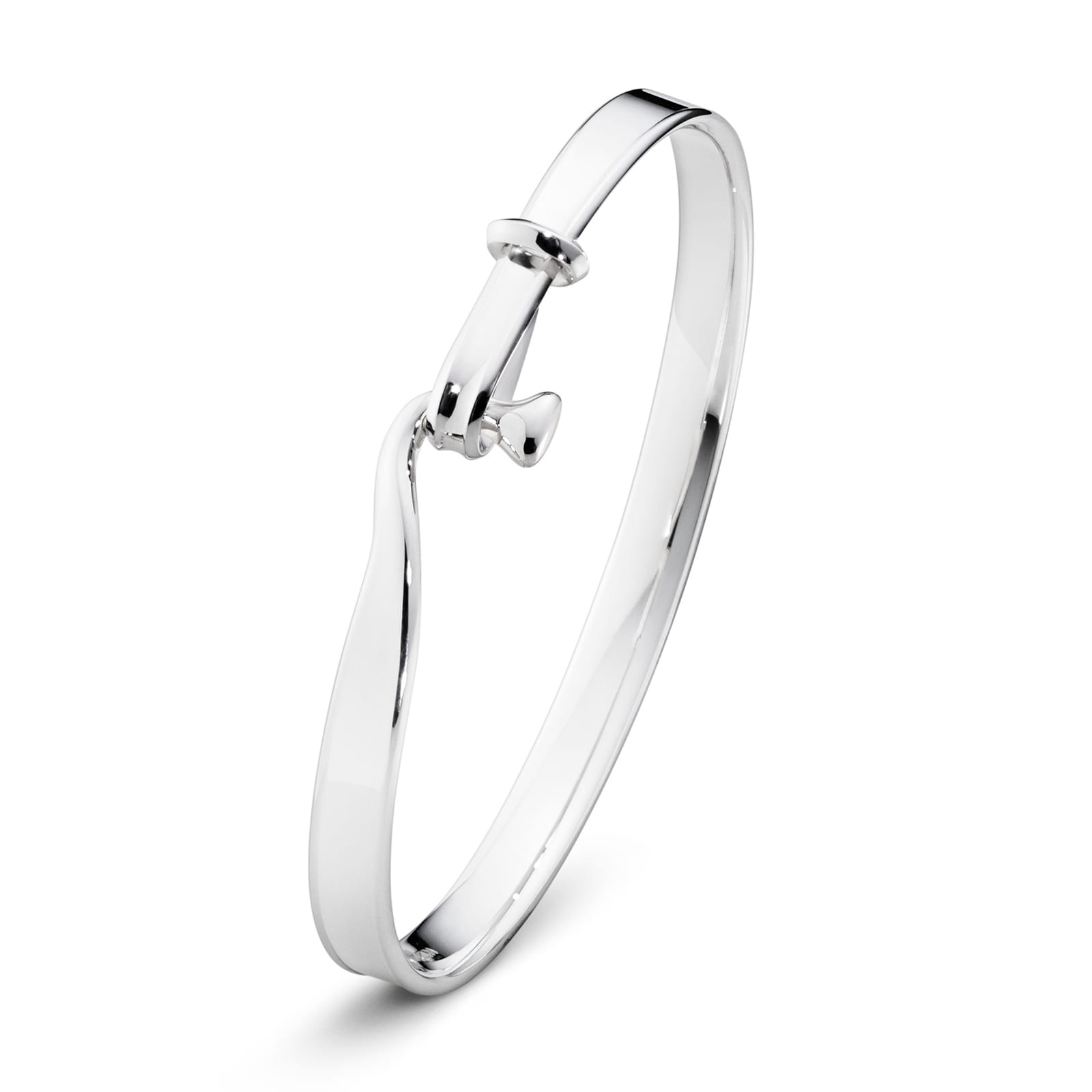 Georg Jensen Sterling Silver Torun Bangle Medium