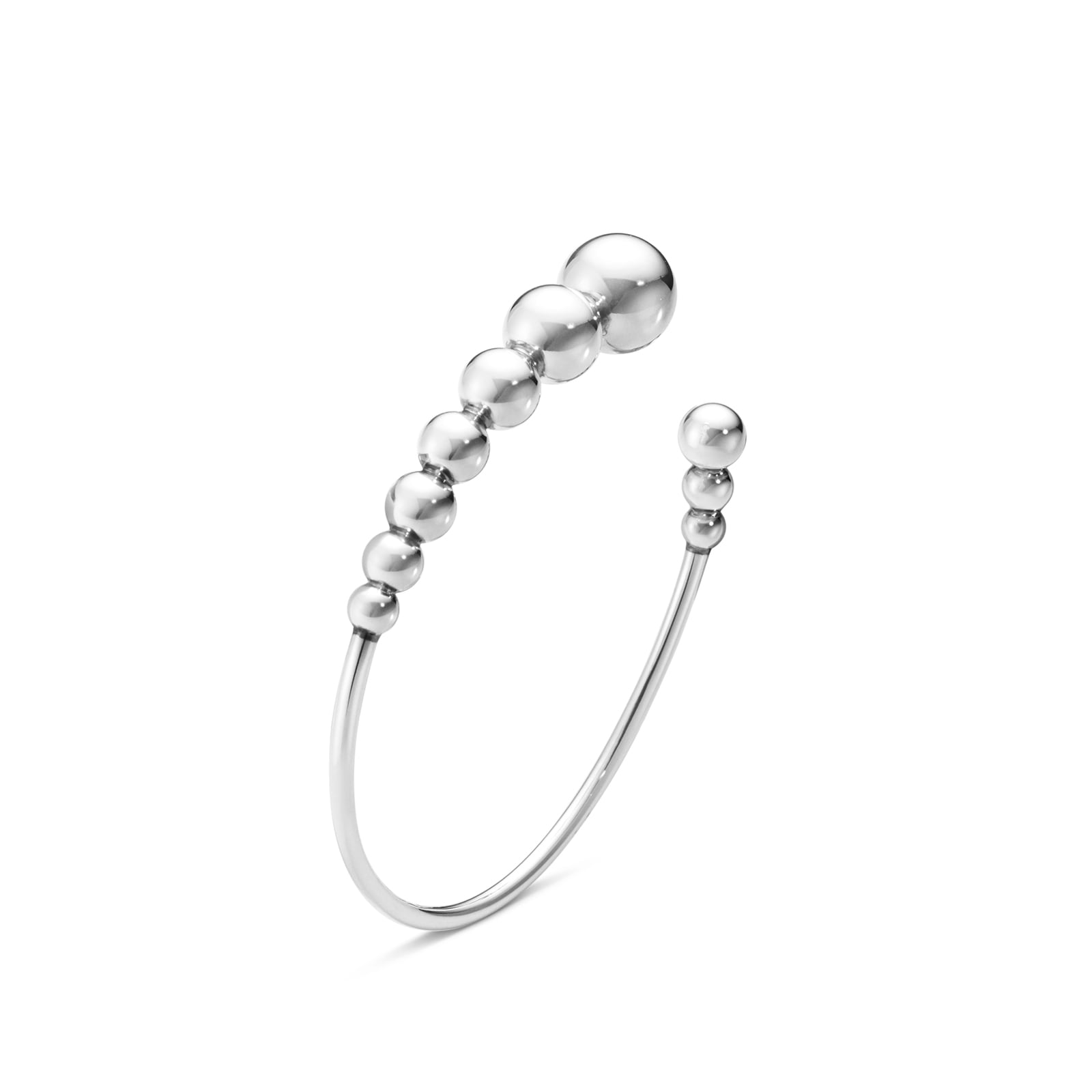 Georg Jensen Sterling Silver Grapes Bangle Large Georg Jensen Sterling Silver Grapes Bangle Large
